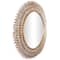 Gold Metal Radial Leaf Wall Mirror 32" x 1" x 32"